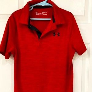 Boys Red Polo Shirt M